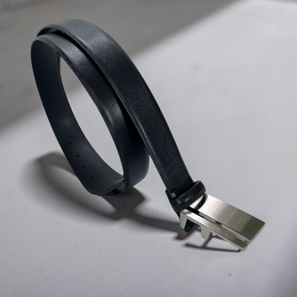 Leather Belt Men's Metal Pin Buckle - Picture 1 of 10